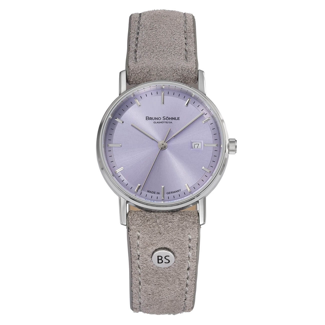 Uhrenarmband BRUNO SÖHNLE "Rondo Small" 17-13106-341, grau hell 16 mm Uhrenarmband BRUNO SÖHNLE "Rondo Small" 17-13106-341, grau hell 16 mm