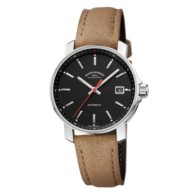 Uhrenarmband MÜHLE GLASHÜTTE "29er" M1-25-23-CB, sandfarben 18 mm Uhrenarmband MÜHLE GLASHÜTTE "29er" M1-25-23-CB, sandfarben 18 mm