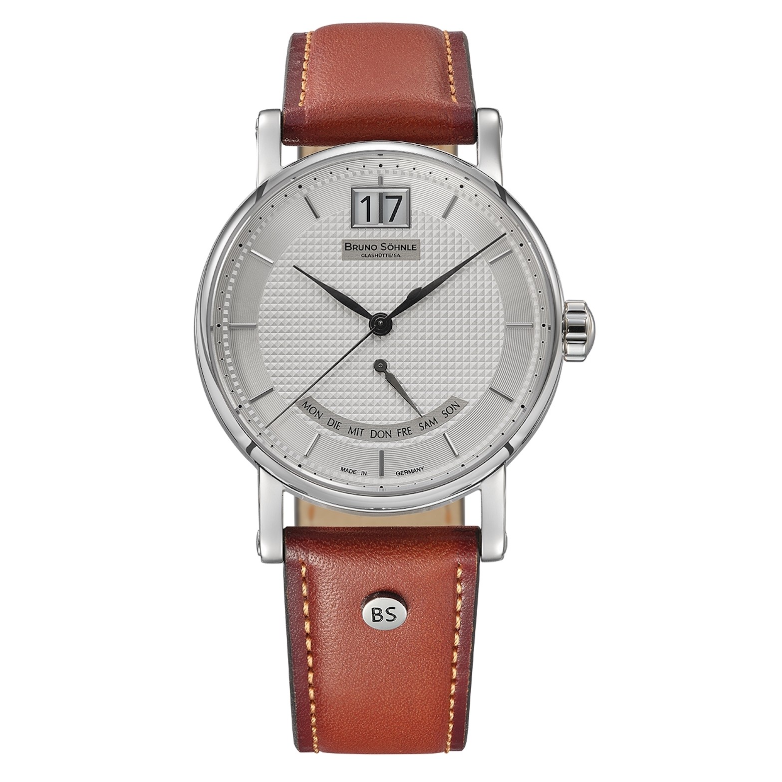 Uhrenarmband BRUNO SÖHNLE "Pesaro 4" 17-13163-241, braun 22 mm, FSe Uhrenarmband BRUNO SÖHNLE "Pesaro 4" 17-13163-241, braun 22 mm, FSe