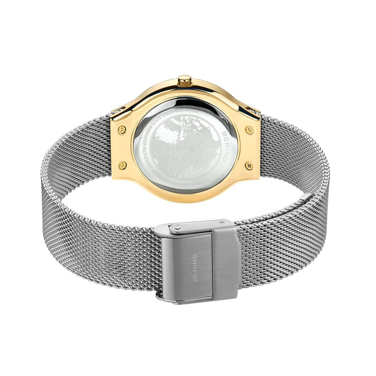 BERING Damenuhr "Classic" 12131-010-190-GWP1, Set silber/gelbgold