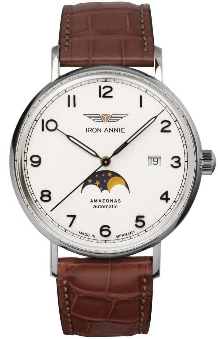 Uhrenarmband IRON ANNIE "Amazonas Impressionen" 5908-1, braun dunkel 20 mm Uhrenarmband IRON ANNIE "Amazonas Impressionen" 5908-1, braun dunkel 20 mm