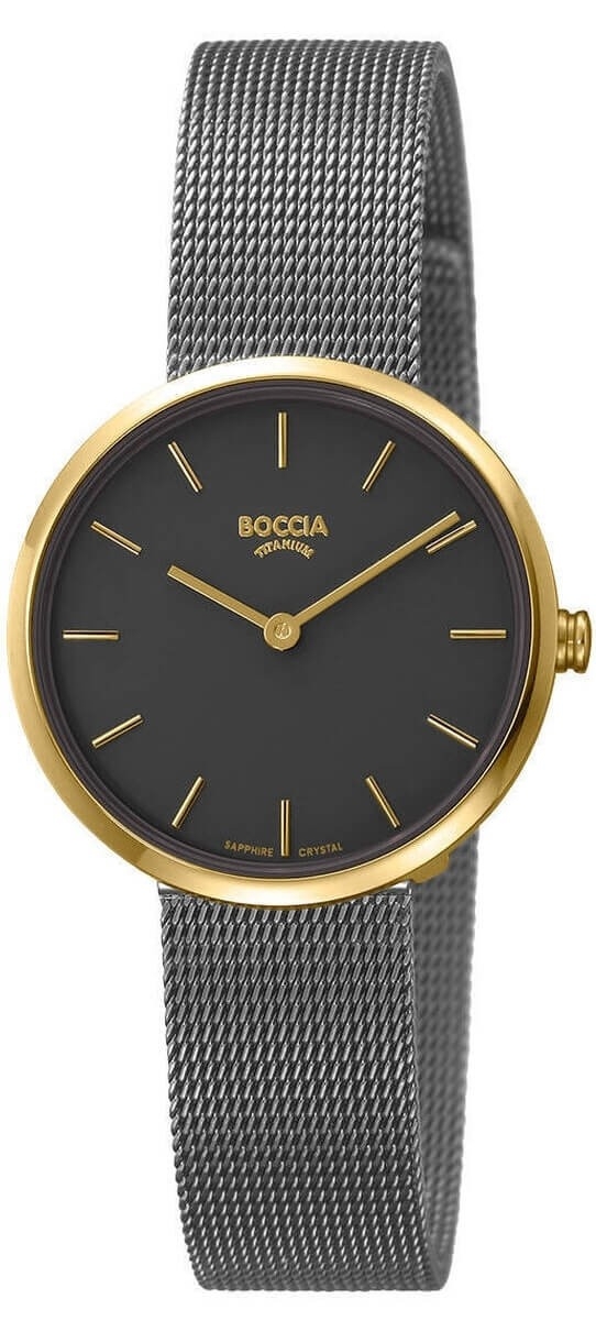 Uhrenarmband BOCCIA 3279-05, grau 14 mm Uhrenarmband BOCCIA 3279-05, grau 14 mm