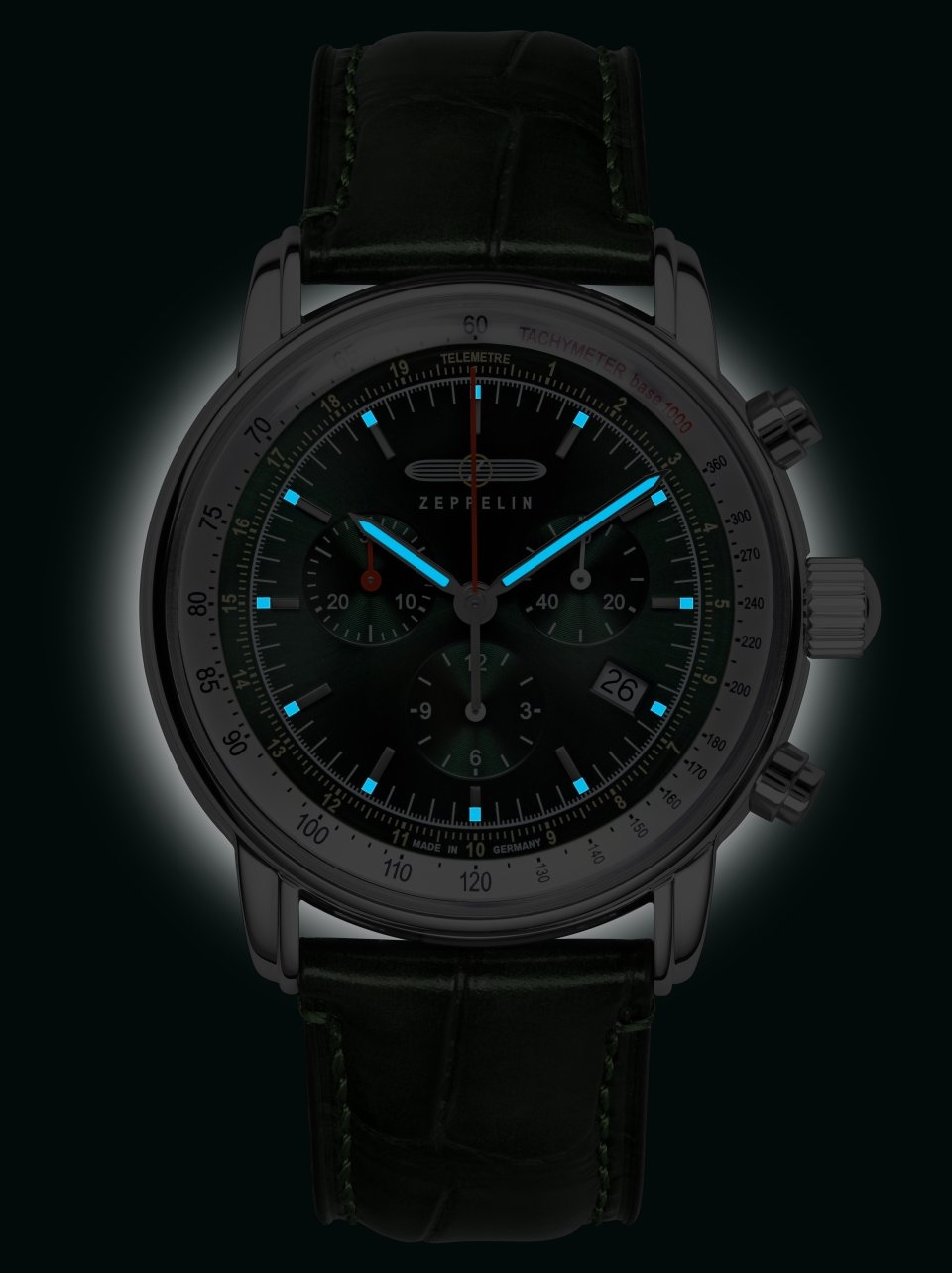 ZEPPELIN Herrenuhr "LZ 14 Marine" 8888-4