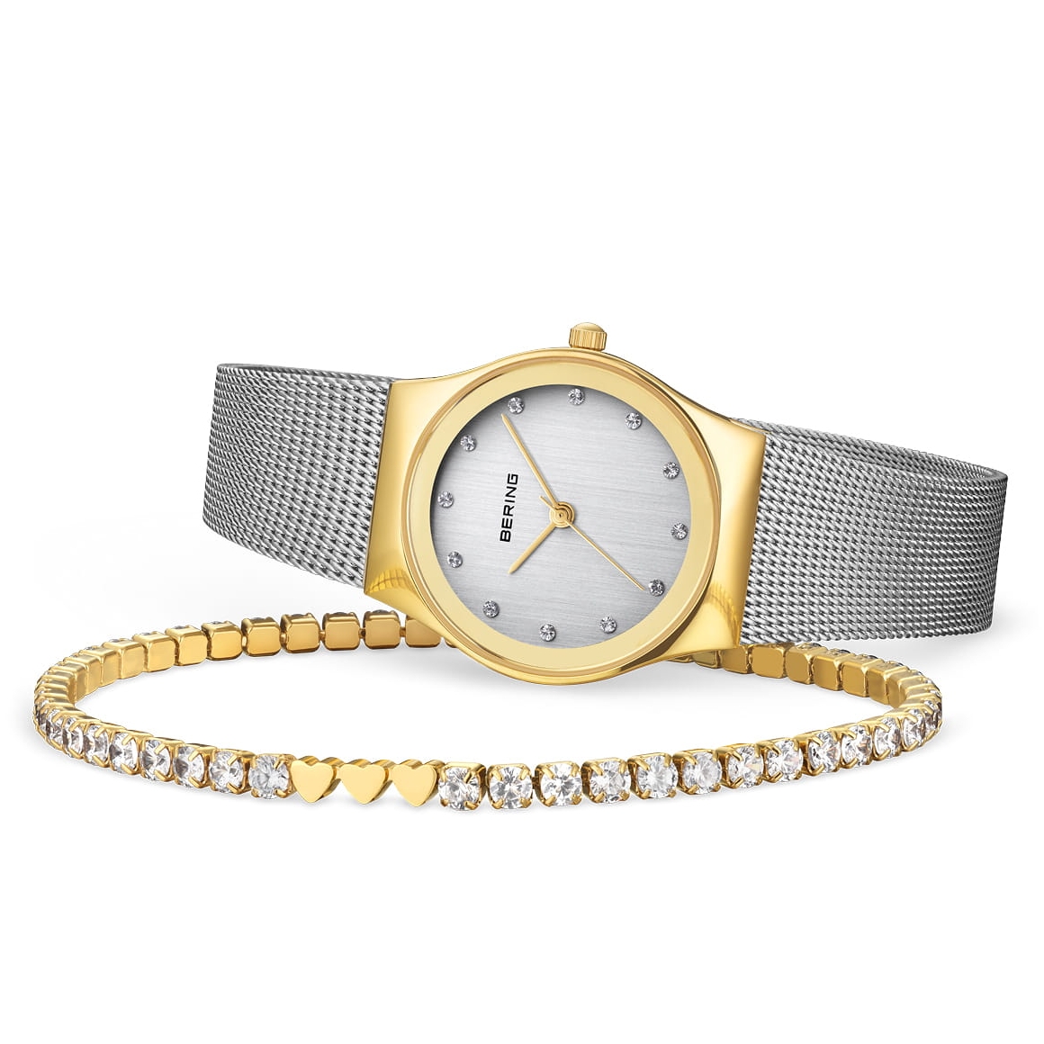 BERING Damenuhr "Classic" 12927-001-GWP, Set silber/gelbgold BERING Damenuhr "Classic" 12927-001-GWP, Set silber/gelbgold