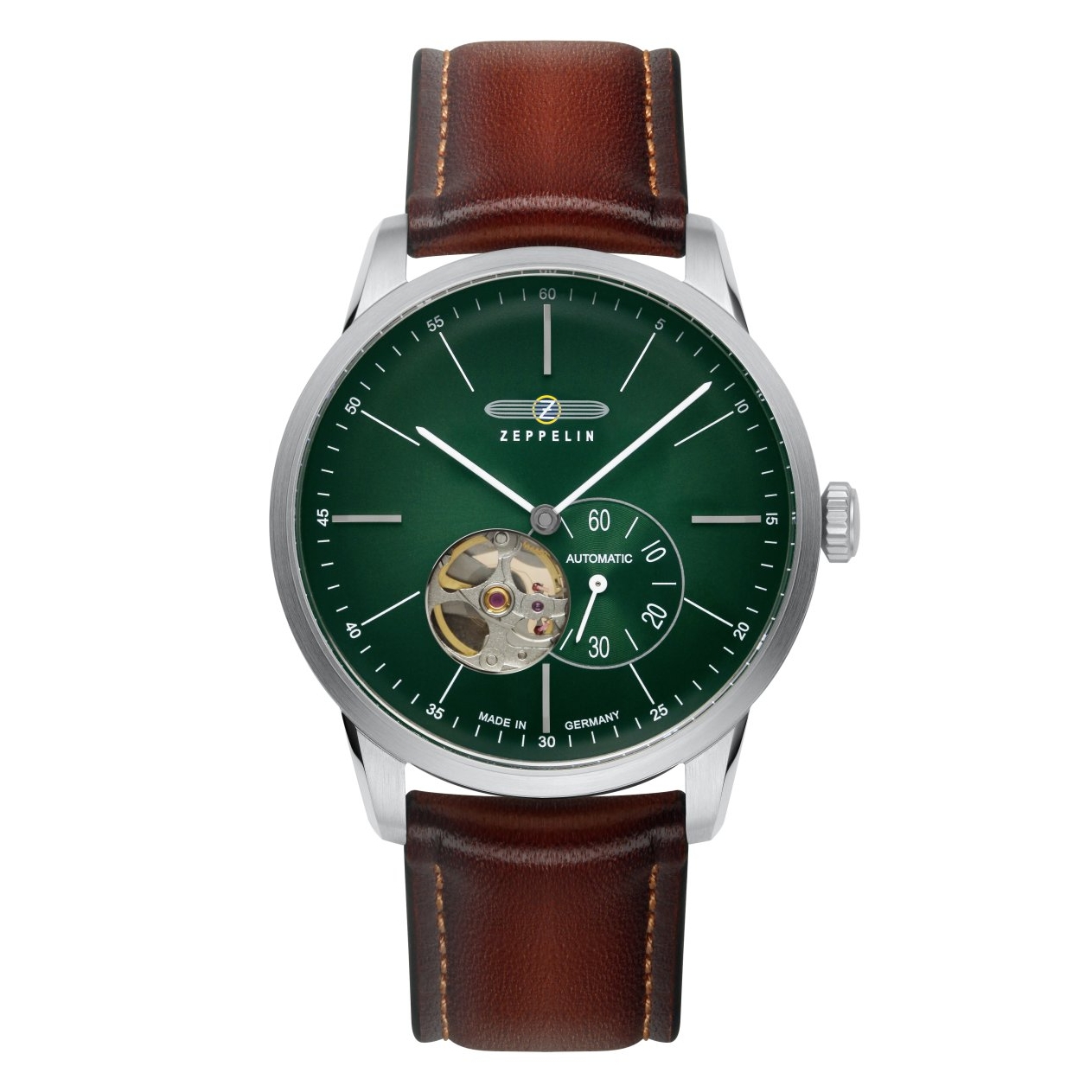ZEPPELIN Uhrenarmband "Flatline", 8364-4, braun 20 mm ZEPPELIN Uhrenarmband "Flatline", 8364-4, braun 20 mm