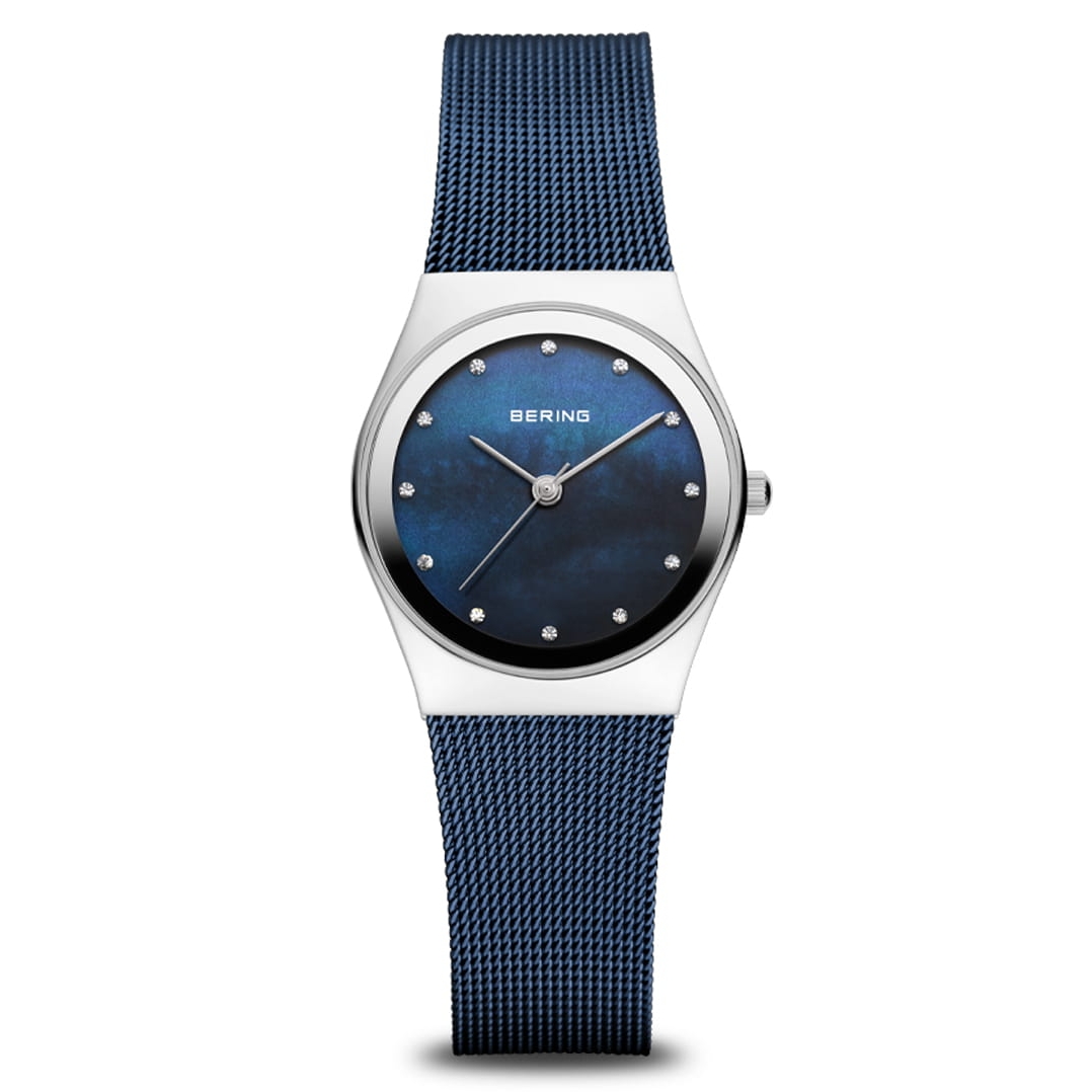 BERING Damenuhr "Classic" 12927-307-GWP, Set blau/silber