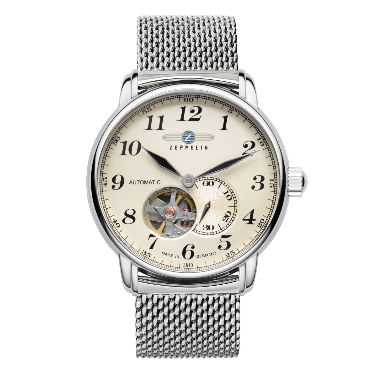 ZEPPELIN Uhrenarmband "LZ 127 Graf Zeppelin", 7666M-5, silber 20 mm