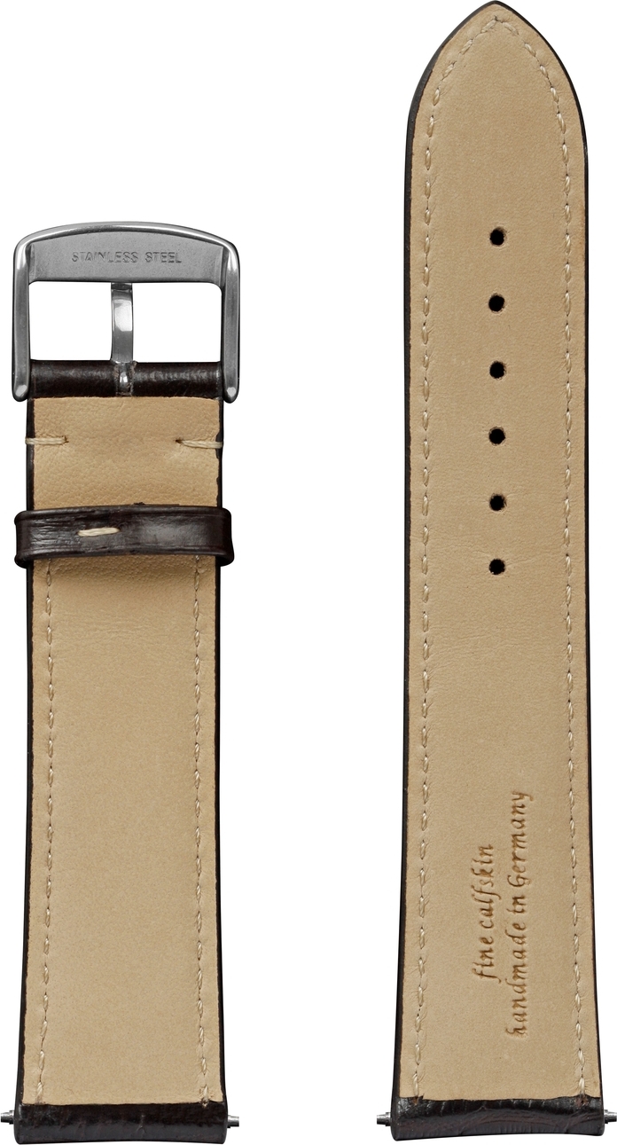 ZEPPELIN Uhrenarmband "LZ 127 Graf Zeppelin", 7656-5, braun dunkel 20 mm