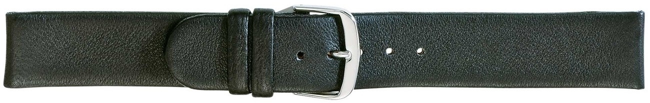 Uhrenarmband HERZOG Wellness, schwarz, glatt, 6048 GB