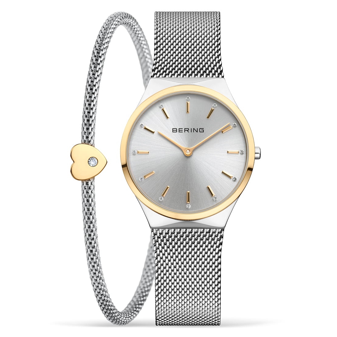 BERING Damenuhr "Classic" 12131-014-GWP, Set silber/gelbgold BERING Damenuhr "Classic" 12131-014-GWP, Set silber/gelbgold