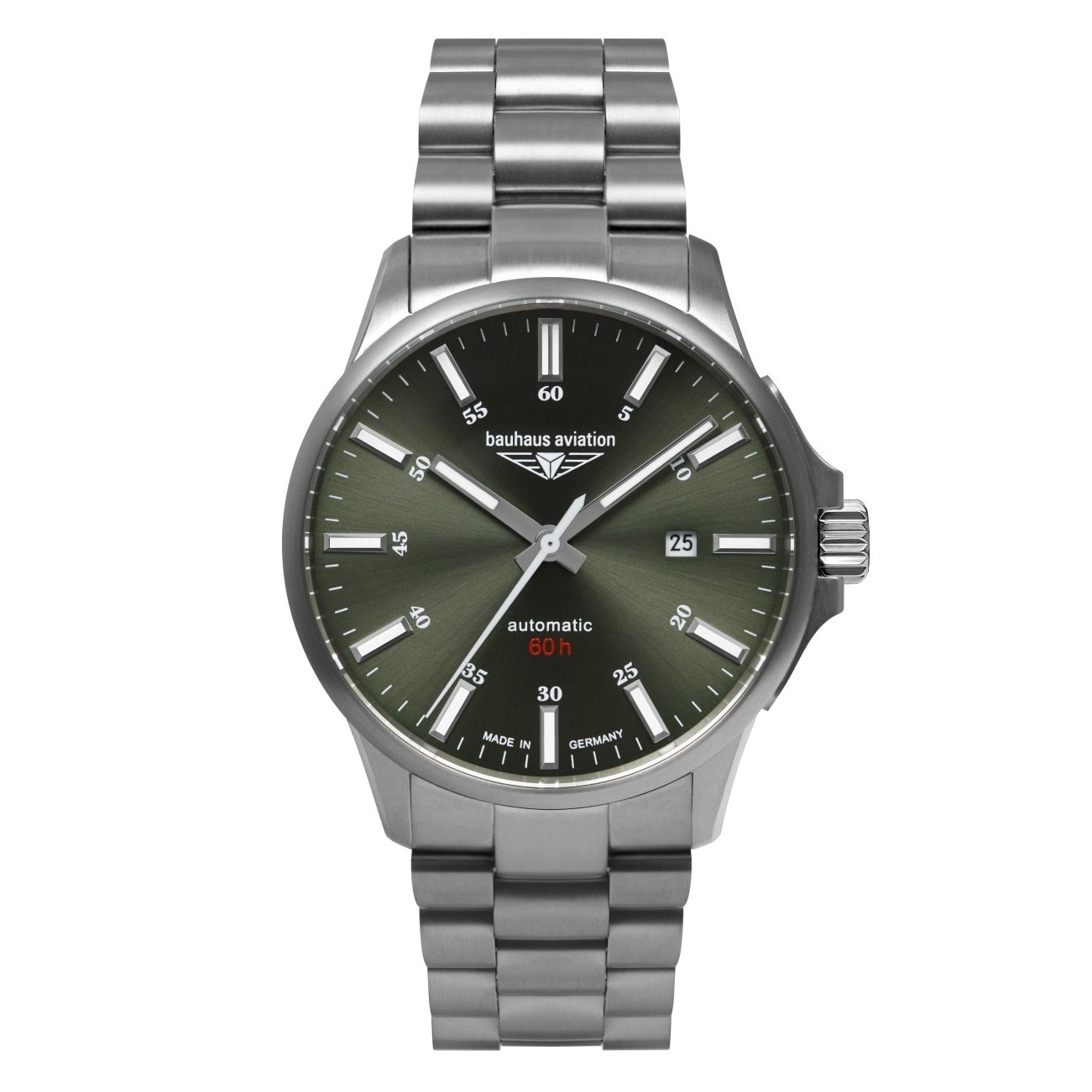 Uhrenarmband BAUHAUS "Aviation Titanium" 2864M-4, silber 22 mm Uhrenarmband BAUHAUS "Aviation Titanium" 2864M-4, silber 22 mm