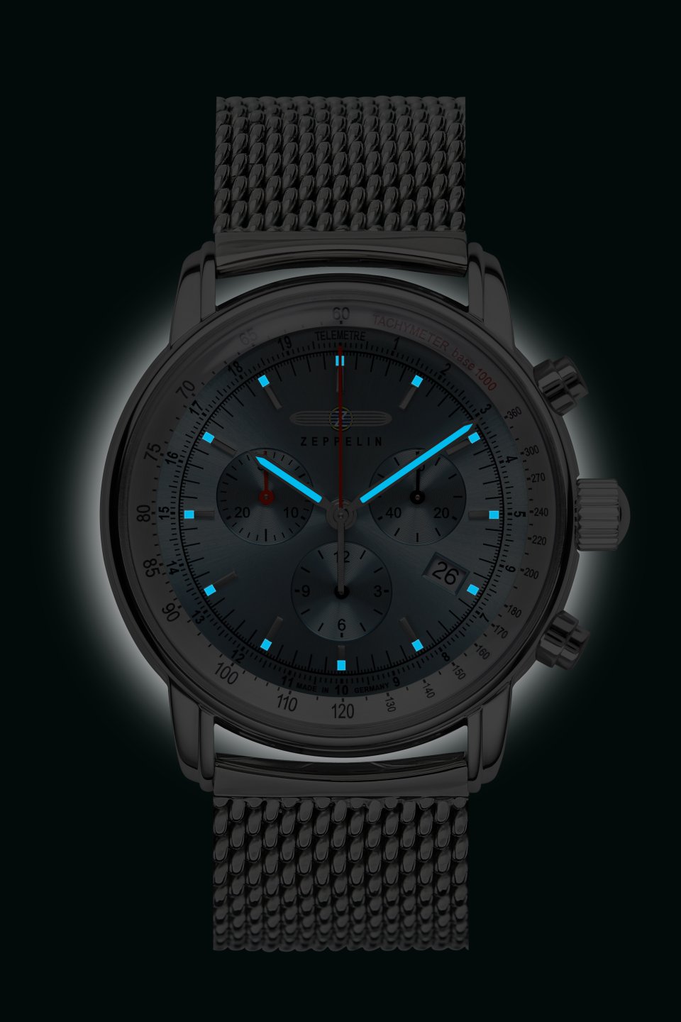 ZEPPELIN Herrenuhr "LZ 14 Marine" 8886M-3