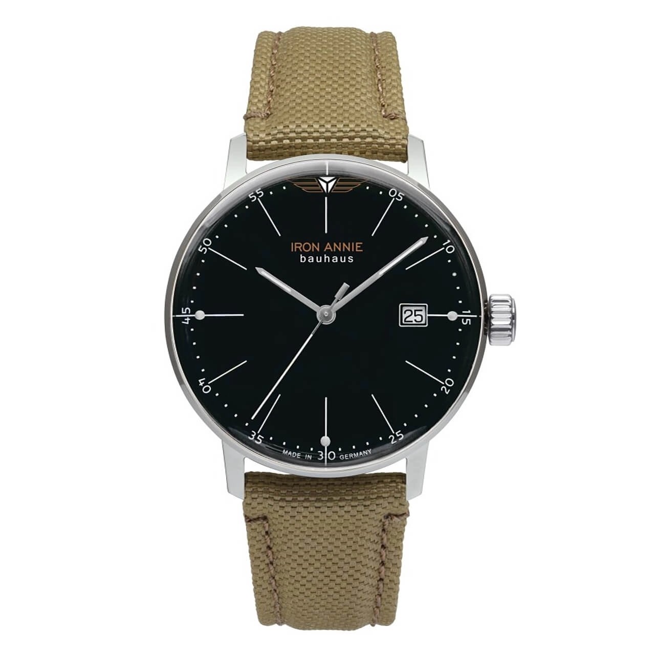 Uhrenarmband IRON ANNIE "Bauhaus" 5034-2, braun hell 20 mm Uhrenarmband IRON ANNIE "Bauhaus" 5034-2, braun hell 20 mm