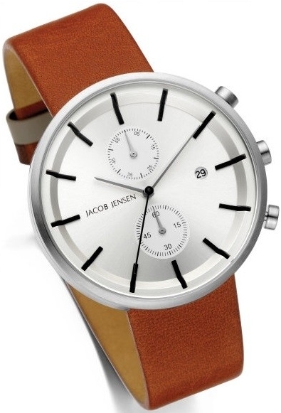 Uhrenarmband JACOB JENSEN "Linear" 622, braun 20 mm Uhrenarmband JACOB JENSEN "Linear" 622, braun 20 mm