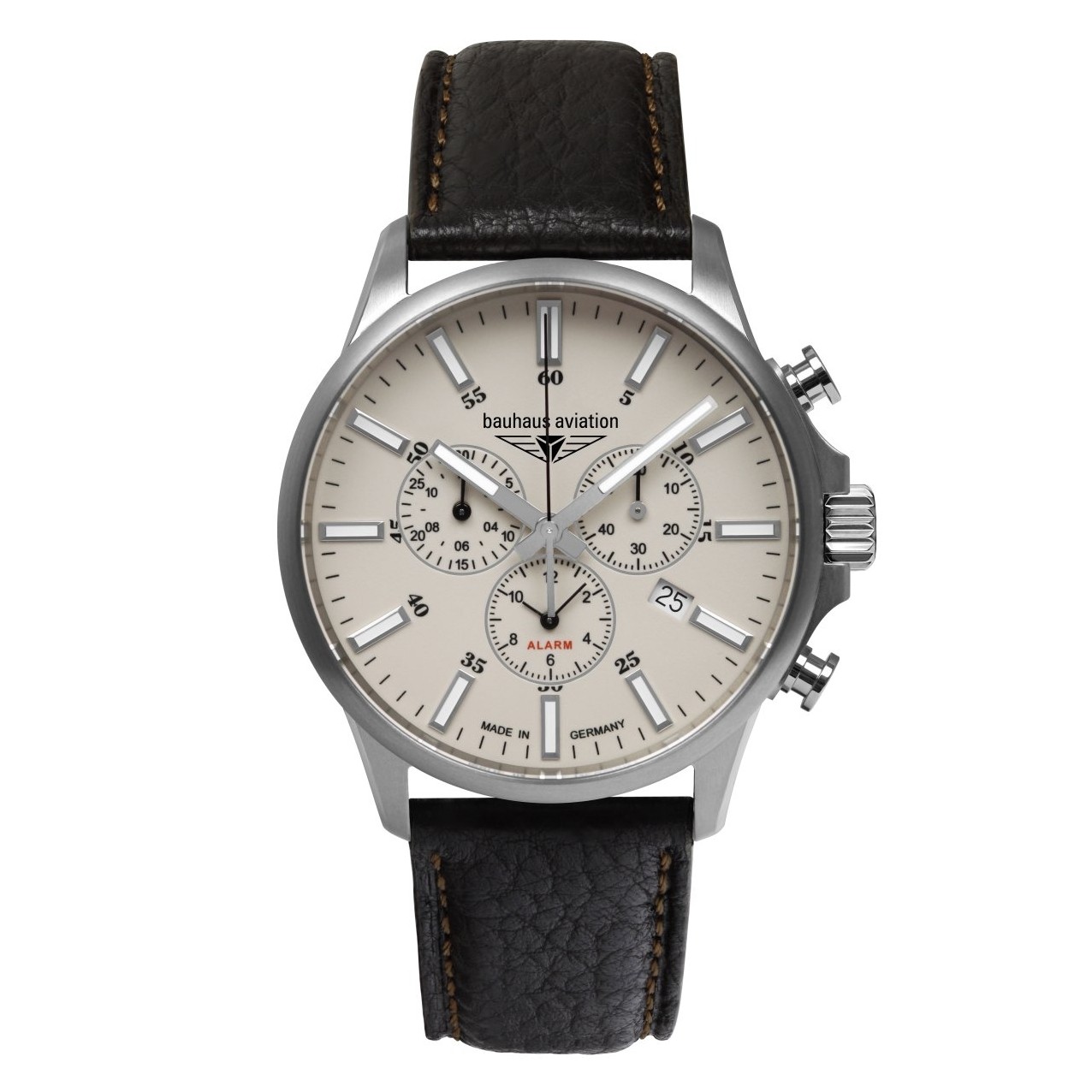 Uhrenarmband BAUHAUS "Aviation Titanium" 2880-5, braun dunkel 22 mm Uhrenarmband BAUHAUS "Aviation Titanium" 2880-5, braun dunkel 22 mm