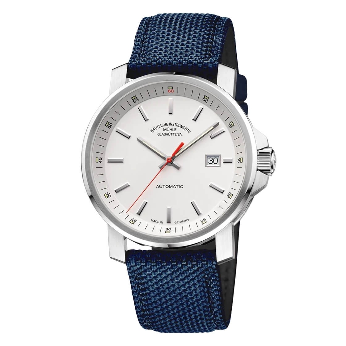 Uhrenarmband MÜHLE GLASHÜTTE "29er Big" M1-25-31-CB-1, blau 22 mm Uhrenarmband MÜHLE GLASHÜTTE "29er Big" M1-25-31-CB-1, blau 22 mm