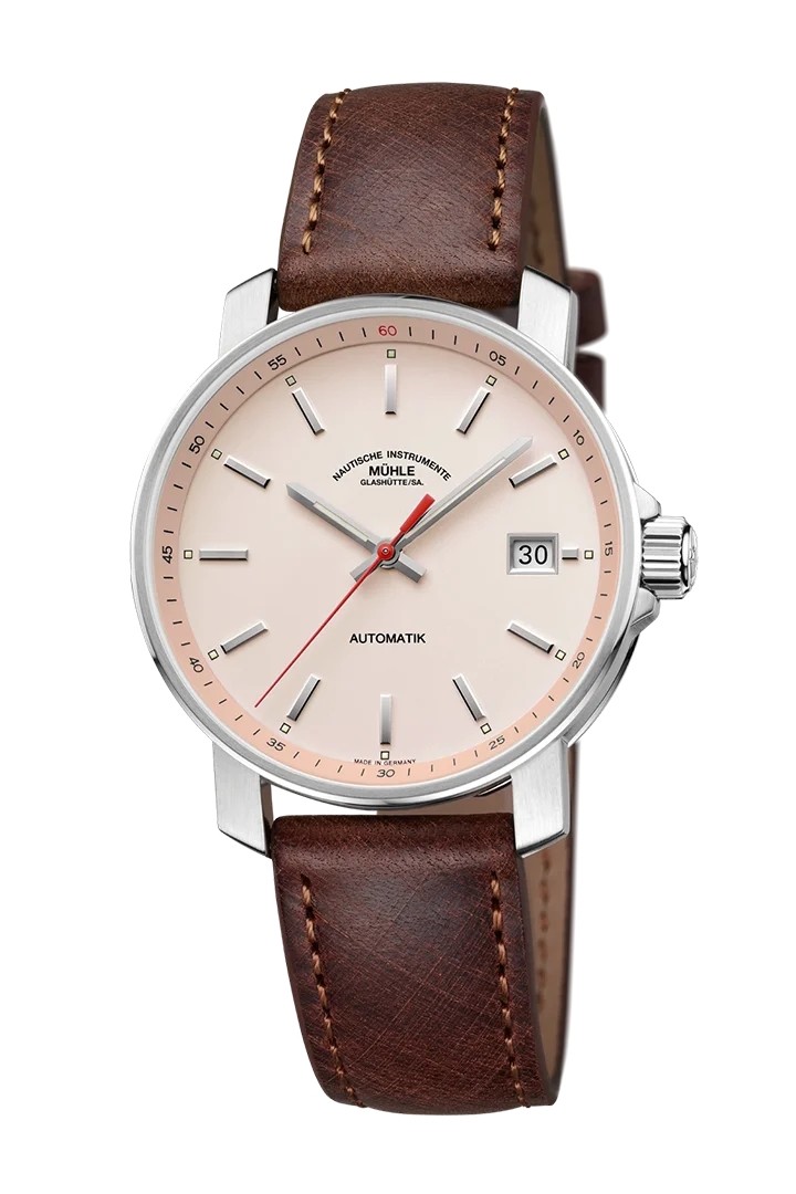 Uhrenarmband MÜHLE GLASHÜTTE "29er" M1-25-26-LB-2, braun 18 mm Uhrenarmband MÜHLE GLASHÜTTE "29er" M1-25-26-LB-2, braun 18 mm