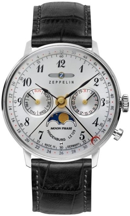 ZEPPELIN Uhrenarmband "LZ 129 Hindenburg Mondphase", 7037-1, schwarz 18 mm ZEPPELIN Uhrenarmband "LZ 129 Hindenburg Mondphase", 7037-1, schwarz 18 mm