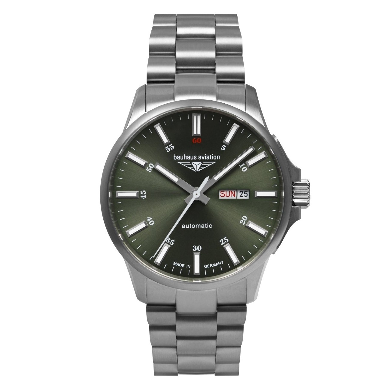 Uhrenarmband BAUHAUS "Aviation Titanium" 2866M-4, silber 22 mm Uhrenarmband BAUHAUS "Aviation Titanium" 2866M-4, silber 22 mm