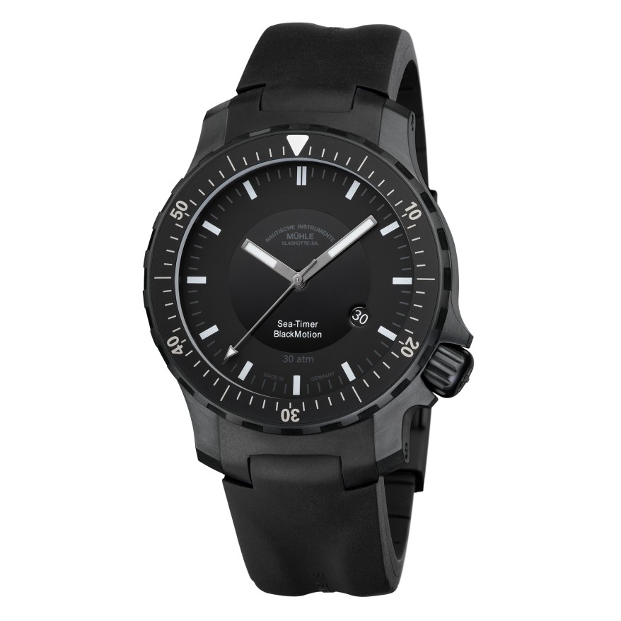 MÜHLE GLASHÜTTE Faltschließe Sea-Timer BlackMotion MÜHLE GLASHÜTTE Faltschließe Sea-Timer BlackMotion