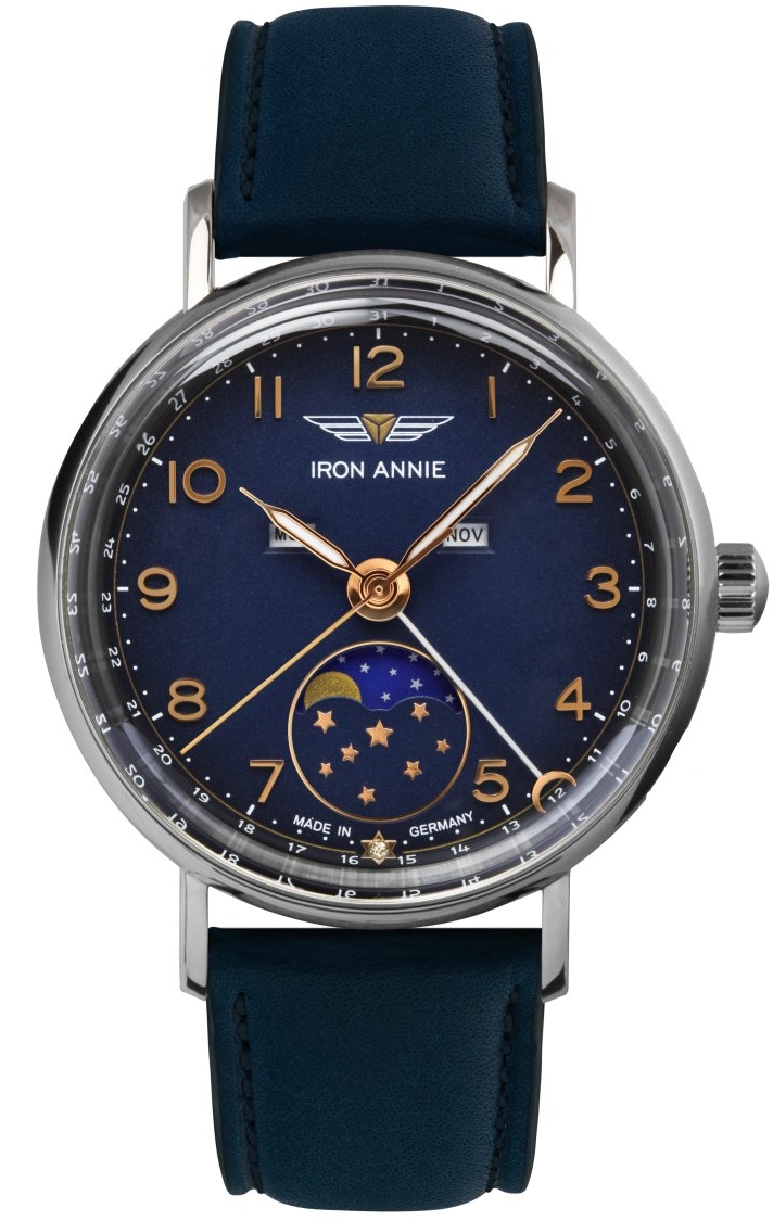 Uhrenarmband IRON ANNIE "Amazonas Impressionen", 5977-4, blau 18 mm Uhrenarmband IRON ANNIE "Amazonas Impressionen", 5977-4, blau 18 mm