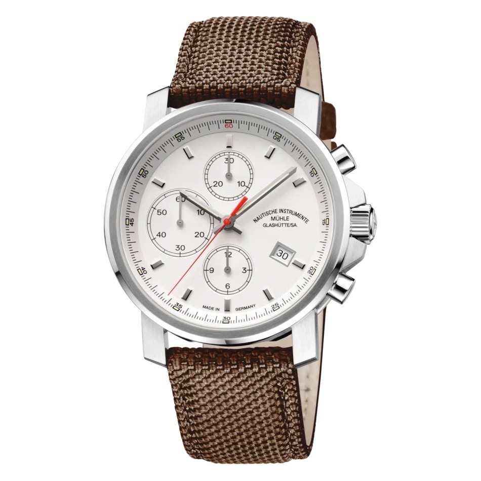 Uhrenarmband MÜHLE GLASHÜTTE "29er Chrono", M1-25-41-CB-3, braun 22 mm Uhrenarmband MÜHLE GLASHÜTTE "29er Chrono", M1-25-41-CB-3, braun 22 mm