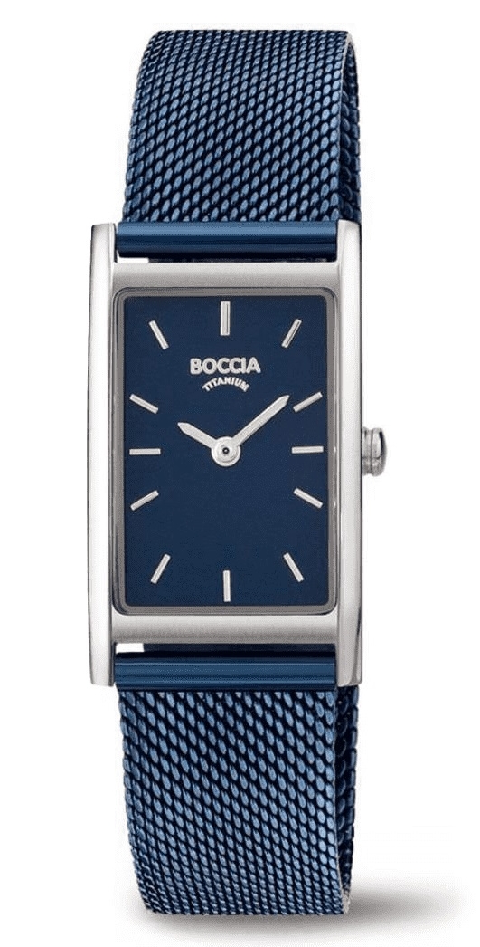 Uhrenarmband BOCCIA 3304-01, blau 16 mm Uhrenarmband BOCCIA 3304-01, blau 16 mm