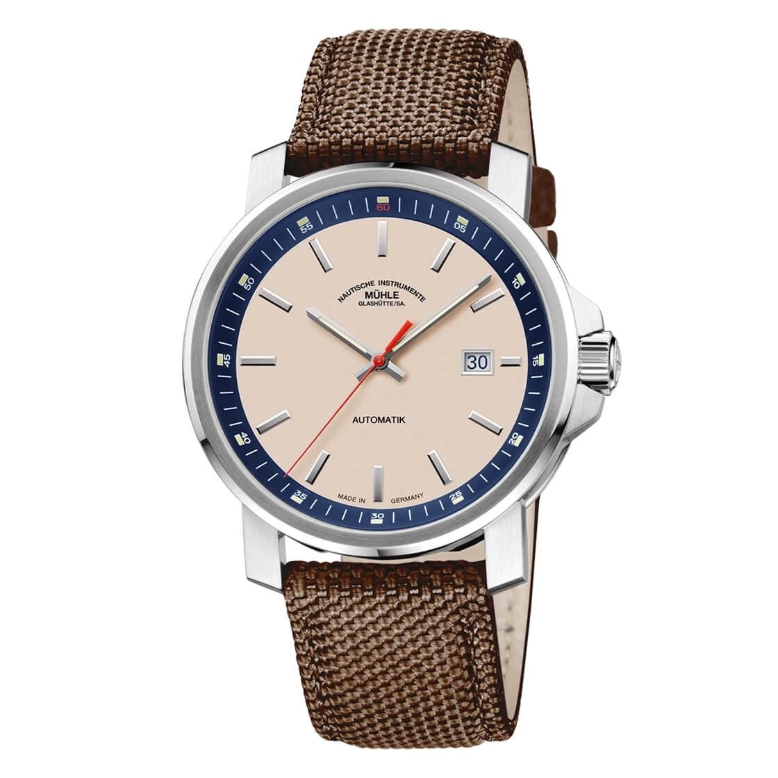 Uhrenarmband MÜHLE GLASHÜTTE "29er Big", M1-25-36-CB-3, braun 22 mm Uhrenarmband MÜHLE GLASHÜTTE "29er Big", M1-25-36-CB-3, braun 22 mm