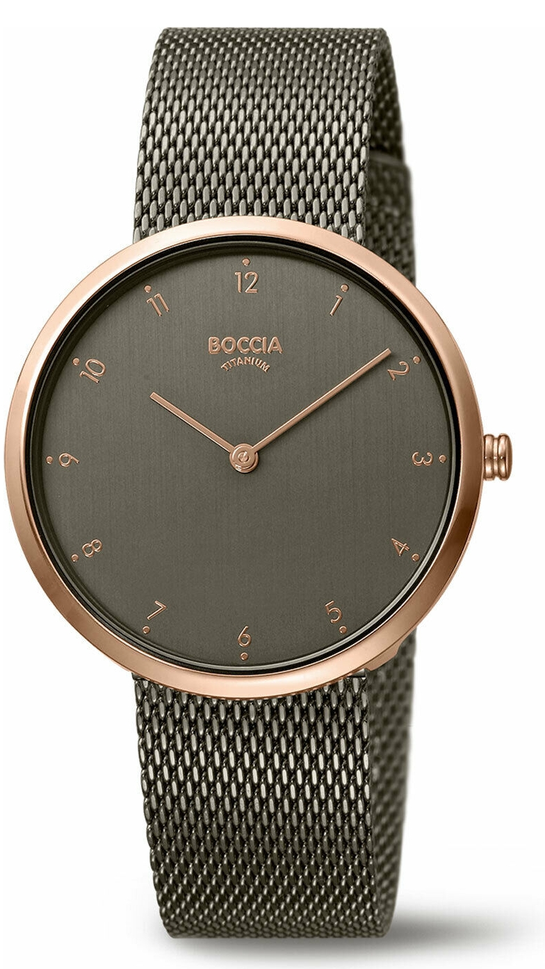 Uhrenarmband BOCCIA 3309-10, grau 18 mm Uhrenarmband BOCCIA 3309-10, grau 18 mm