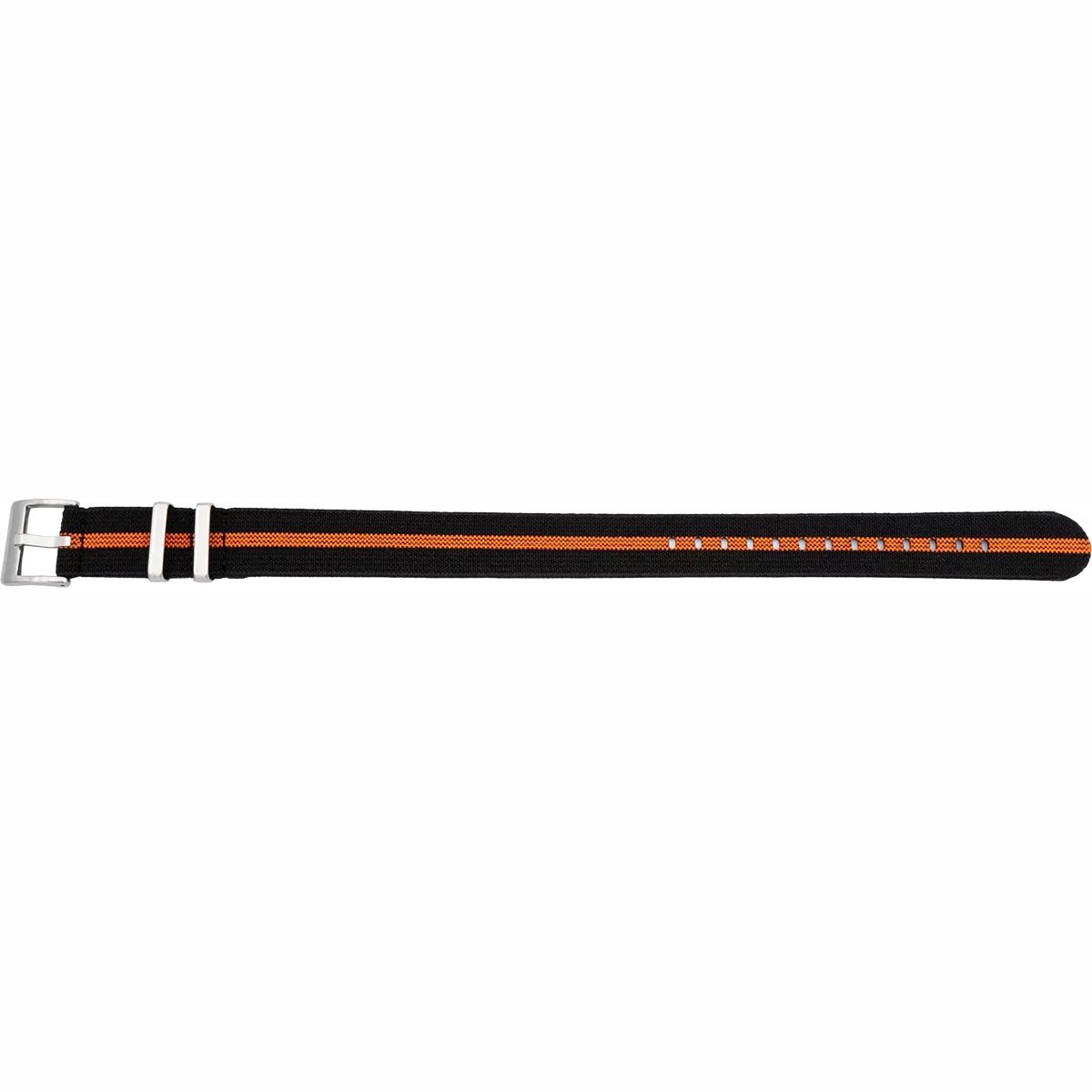 Nylonarmband elastisch, schwarz / orange, 713