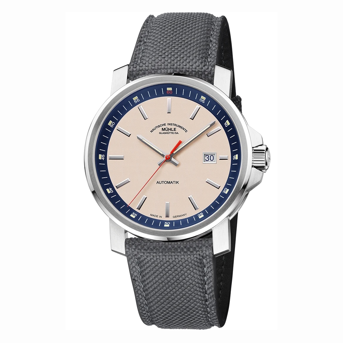 Uhrenarmband MÜHLE GLASHÜTTE "29er Big" M1-25-36-CB-5, steingrau 22 mm