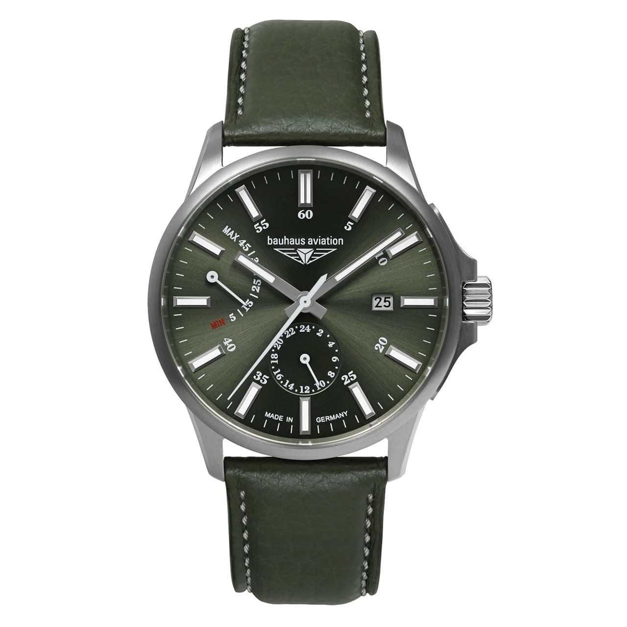 Uhrenarmband BAUHAUS "Aviation Titanium" 2860-4, grün 22 mm Uhrenarmband BAUHAUS "Aviation Titanium" 2860-4, grün 22 mm