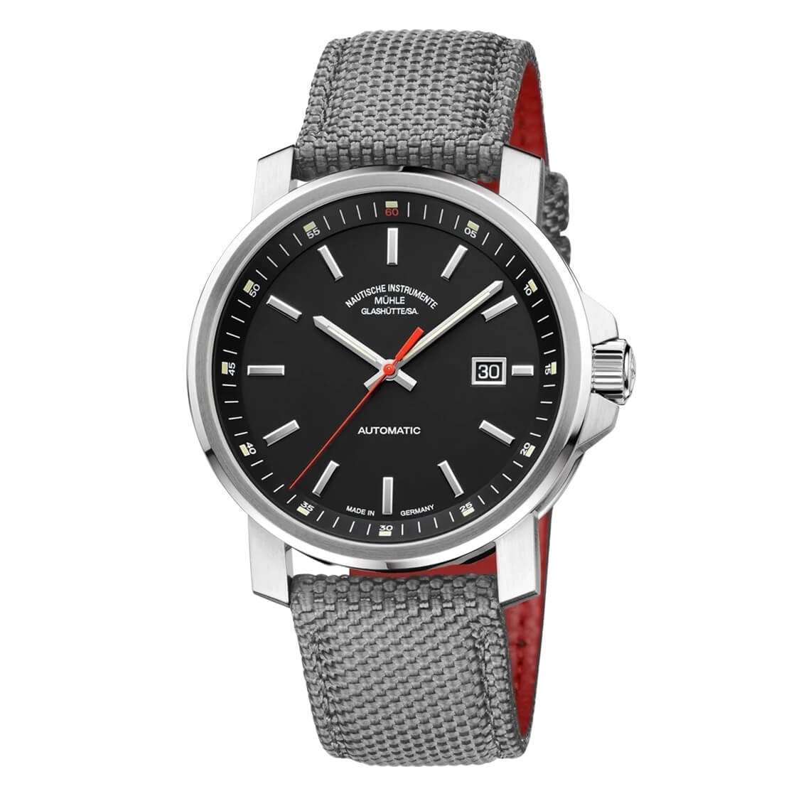 Uhrenarmband MÜHLE GLASHÜTTE "29er Big" M1-25-33-CB-2, grau 22 mm Uhrenarmband MÜHLE GLASHÜTTE "29er Big" M1-25-33-CB-2, grau 22 mm