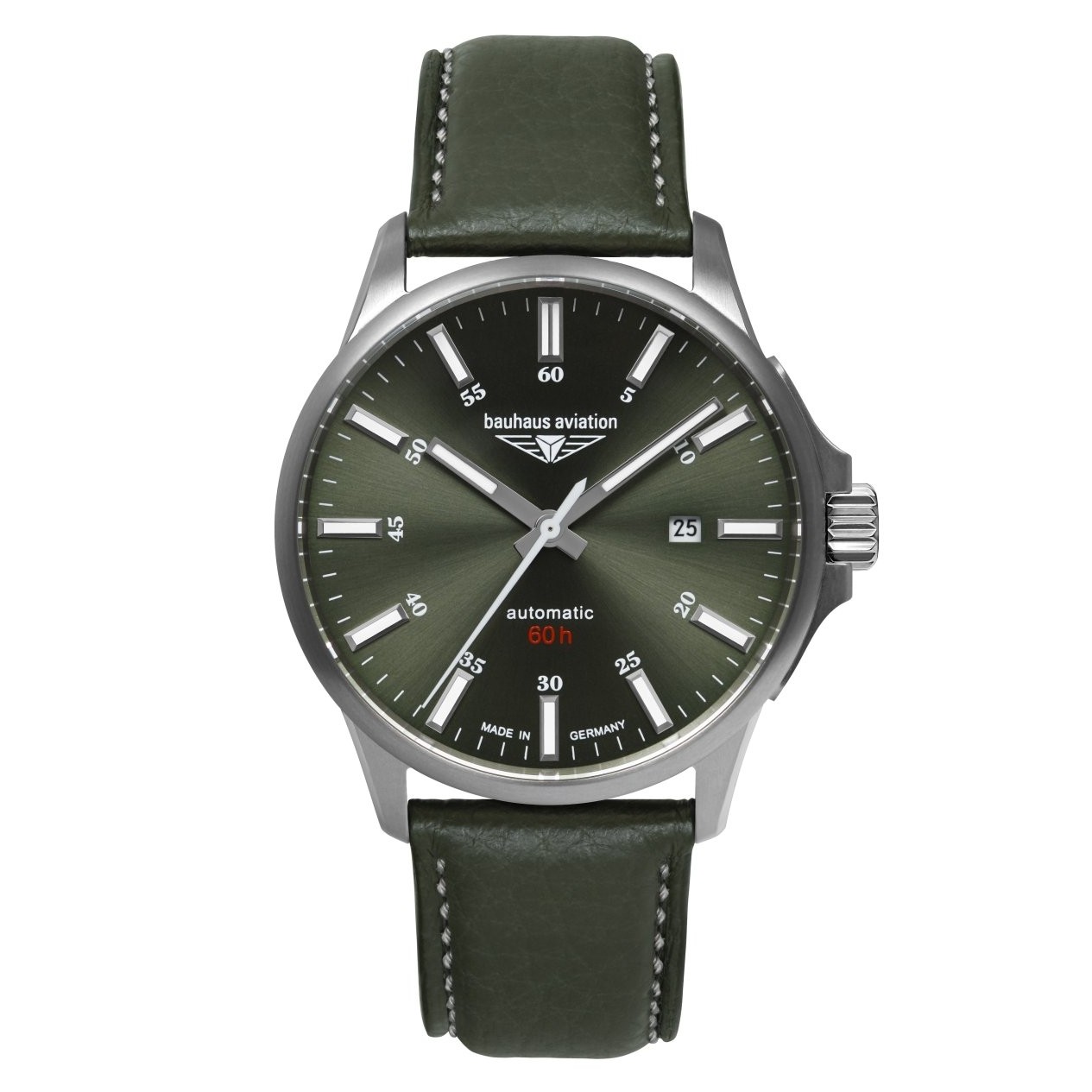 Uhrenarmband BAUHAUS "Aviation Titanium" 2864-4, grün dunkel 22 mm Uhrenarmband BAUHAUS "Aviation Titanium" 2864-4, grün dunkel 22 mm