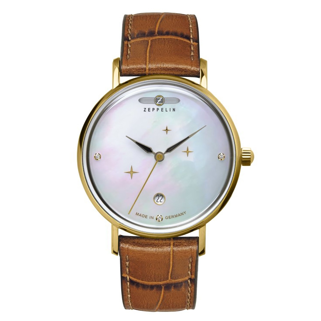 ZEPPELIN Uhrenarmband "Luna", 7131-5, braun 18 mm