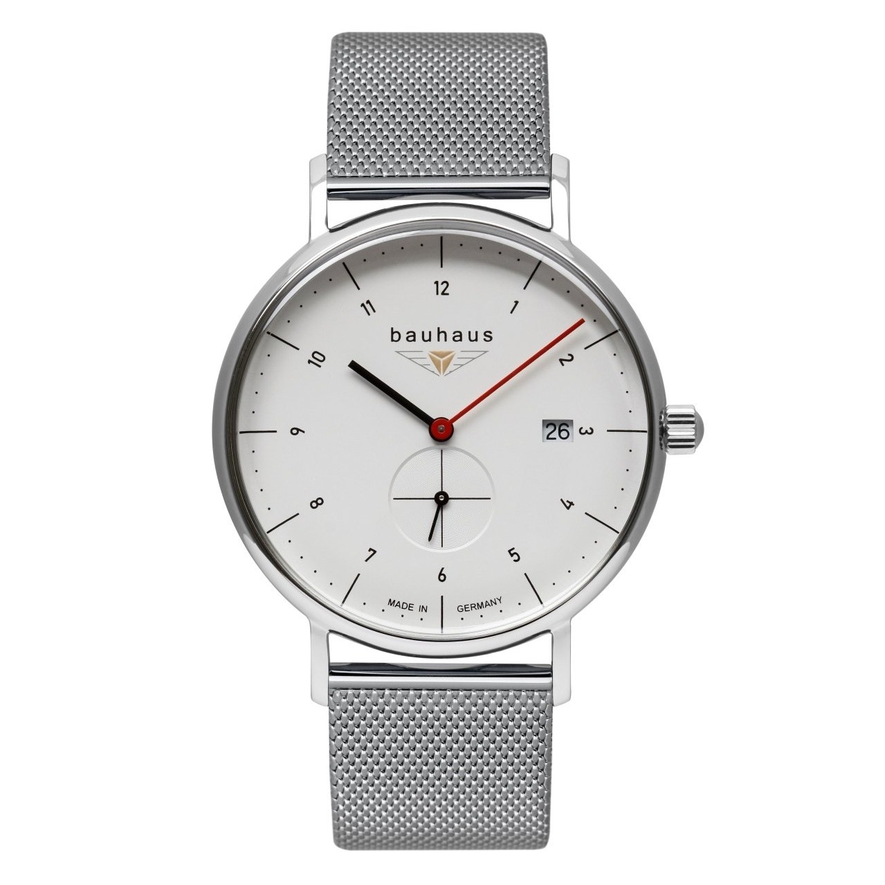 Uhrenarmband BAUHAUS "Classic" 2130-1, silber 20 mm Uhrenarmband BAUHAUS "Classic" 2130-1, silber 20 mm