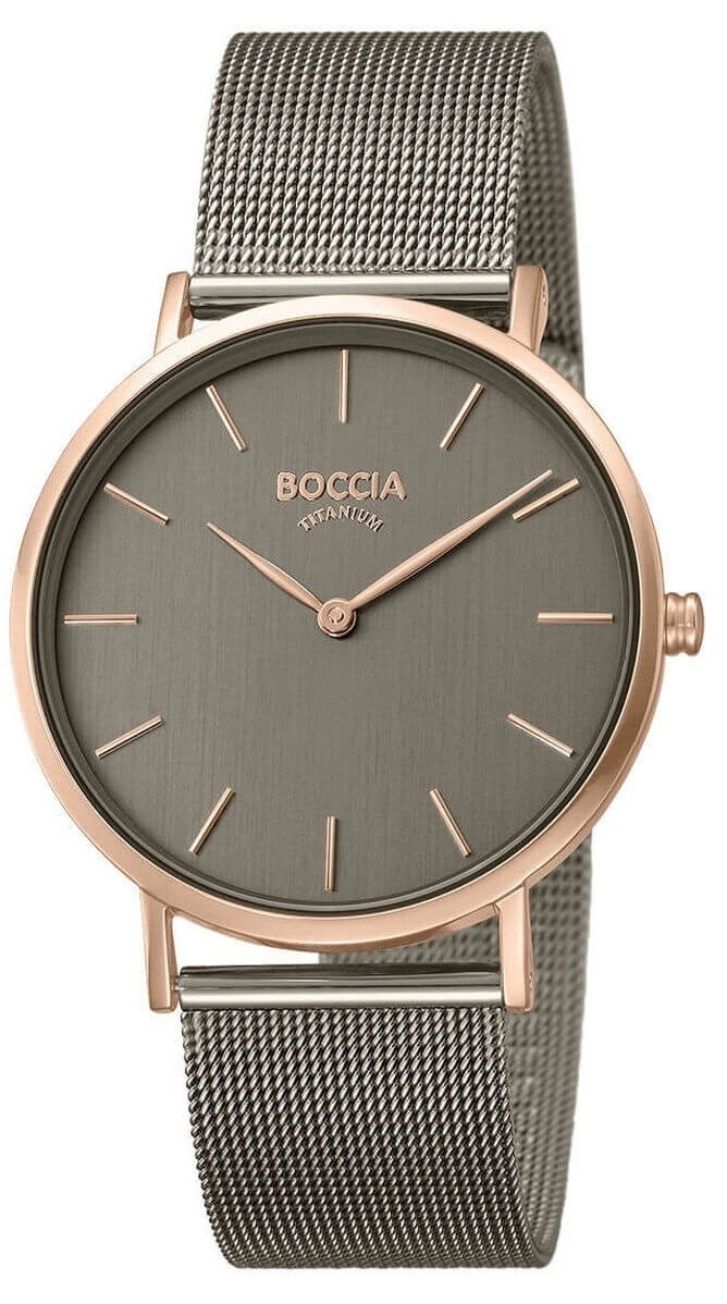 Uhrenarmband BOCCIA 3273-08, grau 18 mm Uhrenarmband BOCCIA 3273-08, grau 18 mm