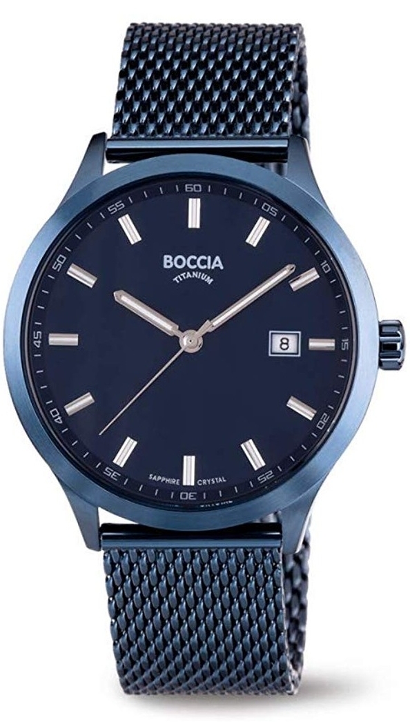 Uhrenarmband BOCCIA 3614-05, blau 20 mm Uhrenarmband BOCCIA 3614-05, blau 20 mm